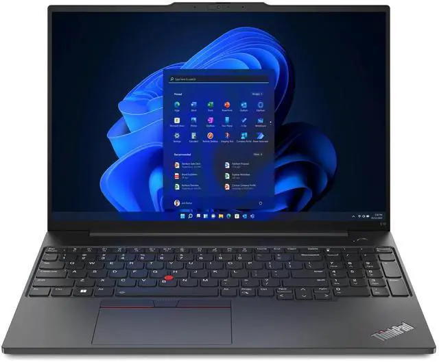 Main image of Lenovo ThinkPad E16 Gen 1 AMD Laptop, 16" IPS 60Hz, Ryzen 5 7430U, 8GB, 256GB SSD