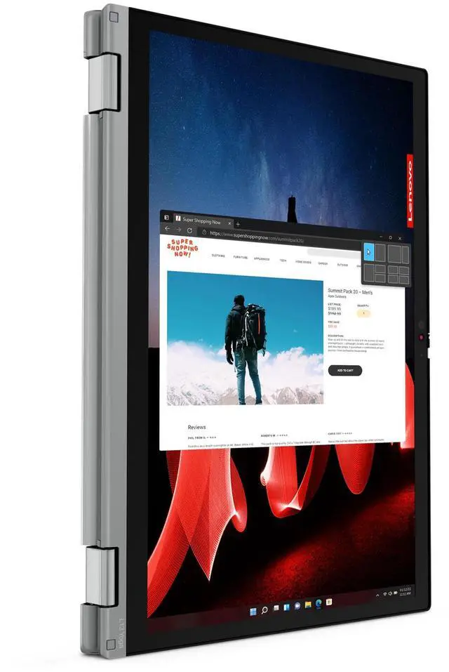 Alt view image 5 of 7 - Lenovo ThinkPad L13 Yoga Gen 4 Intel Laptop, 13.3" IPS 60Hz, 13th Generation Intel Core i5-1335U, 16GB, 256GB SSD