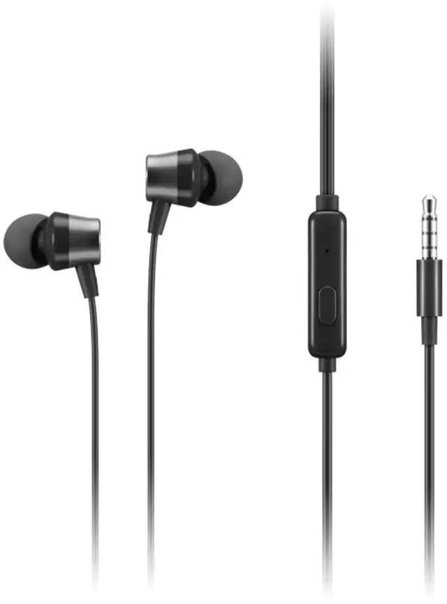 Alt view image 2 of 13 - Lenovo Analog In-Ear Headphone Gen II (3.5mm) - Stereo - Mini-phone (3.5mm) - Wired - 32 Ohm - 100 Hz - 200 kHz - Earbud - Binaural - In-ear - 3.94 ft Cable - Black