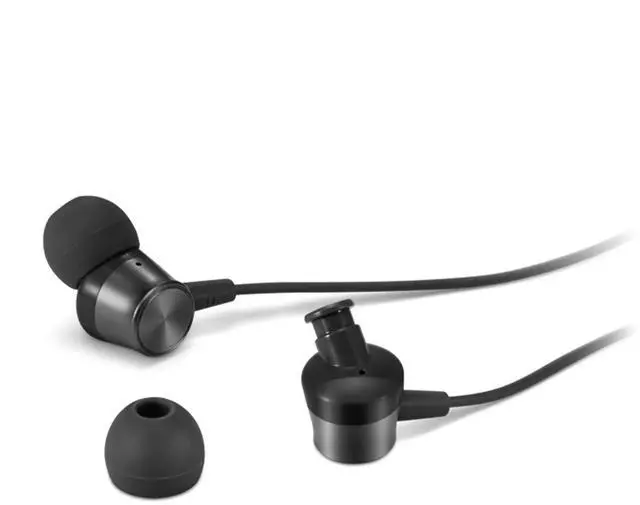 Alt view image 10 of 13 - Lenovo Analog In-Ear Headphone Gen II (3.5mm) - Stereo - Mini-phone (3.5mm) - Wired - 32 Ohm - 100 Hz - 200 kHz - Earbud - Binaural - In-ear - 3.94 ft Cable - Black