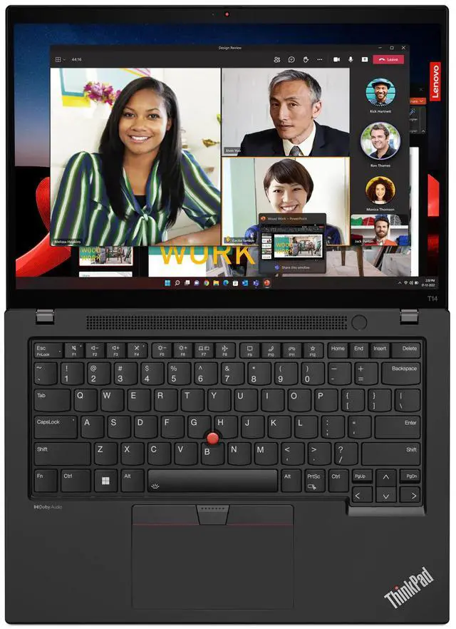 Alt view image 6 of 7 - Lenovo ThinkPad T14 Gen 4 Intel Laptop, 14" IPS 60Hz,13th Generation Intel Core i7-1365U vPro,16GB, UHD Graphics, 512GB SSD,Win 11 Pro