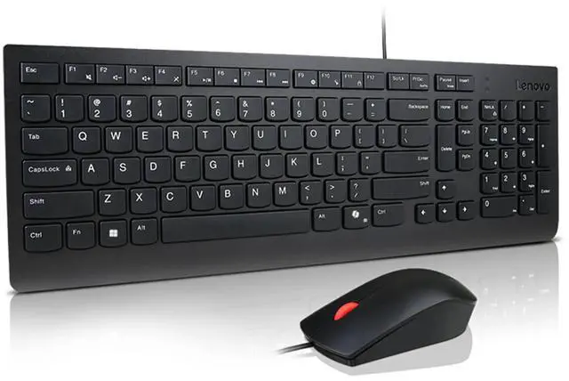 Alt view image 2 of 11 - Lenovo Essential Wired Keyboard & Mouse Combo AI - US English