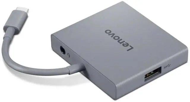 Alt view image 3 of 14 - Lenovo USB-C 4 in 1 Travel Hub Gen2