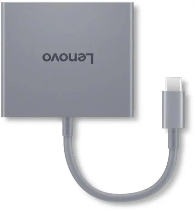 Alt view image 4 of 14 - Lenovo USB-C 4 in 1 Travel Hub Gen2