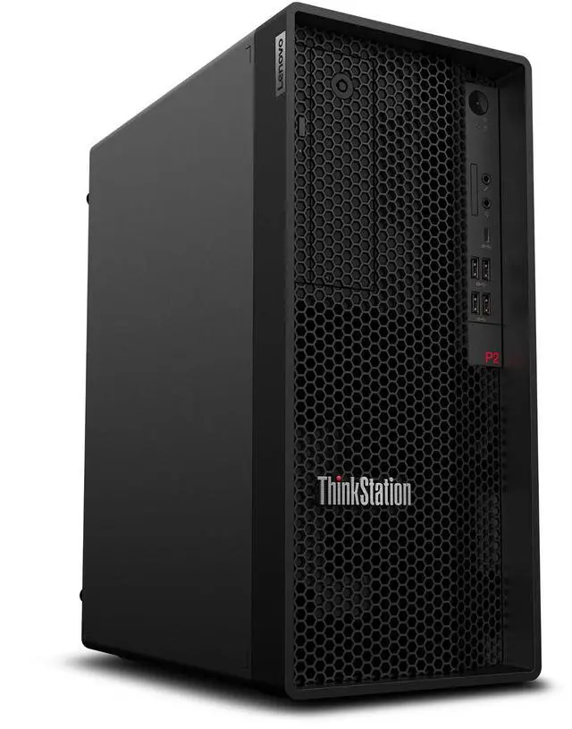 Alt view image 2 of 7 - Lenovo ThinkStation P2 Tower Gen 2 (Intel) Workstation, Intel Core Ultra 5 235 vPro,16GB, RTX A400 4GB GDDR6, 512GB SSD,Win 11 Pro