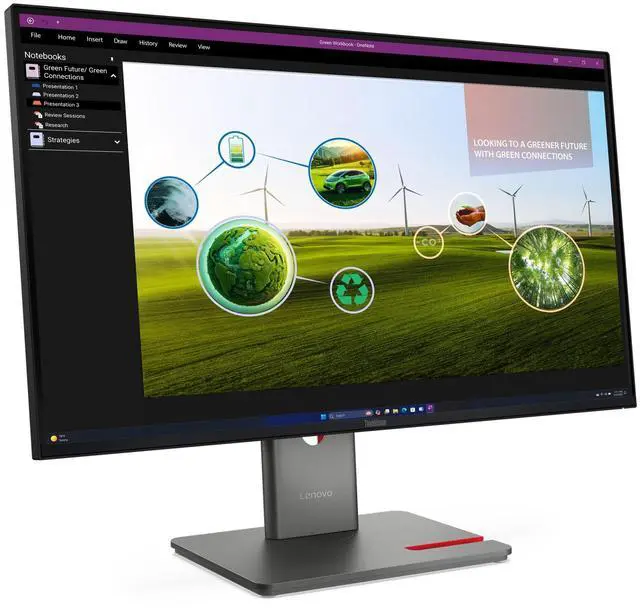 Alt view image 3 of 15 - Lenovo ThinkVision P27Q-40 27" WQHD 2560x1440 120Hz 4ms LCD IPS Monitor
