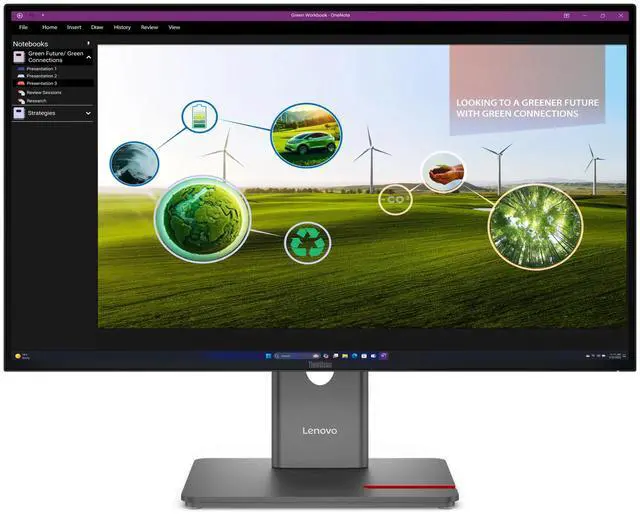 Alt view image 2 of 15 - Lenovo ThinkVision P27Q-40 27" WQHD 2560x1440 120Hz 4ms LCD IPS Monitor