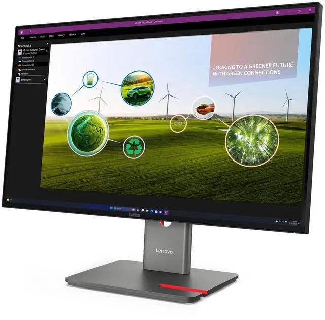 Alt view image 4 of 15 - Lenovo ThinkVision P27Q-40 27" WQHD 2560x1440 120Hz 4ms LCD IPS Monitor
