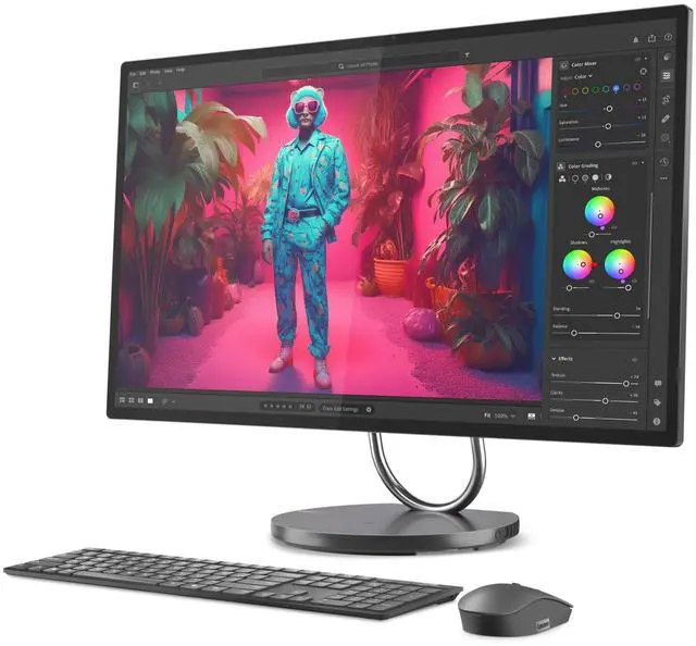 Alt view image 3 of 7 - Lenovo Yoga AIO 32i Desktop, 31.5" UHD IPS 3-side Borderless,Intel Core Ultra 7 256V,16GB, Arc Graphics 140V, 1TB SSD,Win 11 Home