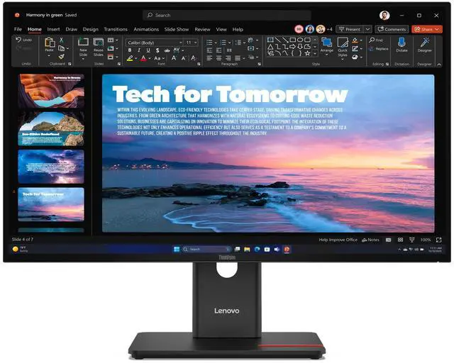 Alt view image 14 of 20 - Lenovo ThinkVision T27QD-40 27" WQHD 2560x1440 120Hz 4ms IPS Monitor 64AAGAR2US