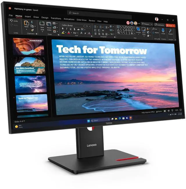 Alt view image 15 of 20 - Lenovo ThinkVision T27QD-40 27" WQHD 2560x1440 120Hz 4ms IPS Monitor 64AAGAR2US