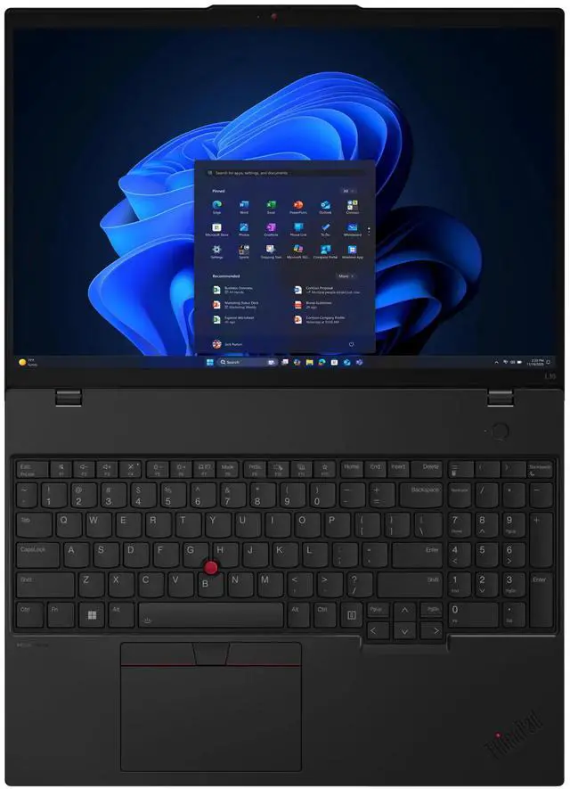 Alt view image 6 of 7 - Lenovo ThinkPad L16 Gen 2 Intel Laptop, 16" IPS  60Hz,Intel Core Ultra 5 225U,16GB,  Graphics, 512GB SSD,Win 11 Pro