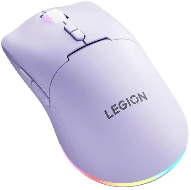 Alt view image 3 of 5 - Lenovo Legion M220 Wireless RGB Gaming Mouse (Aurora Purple)