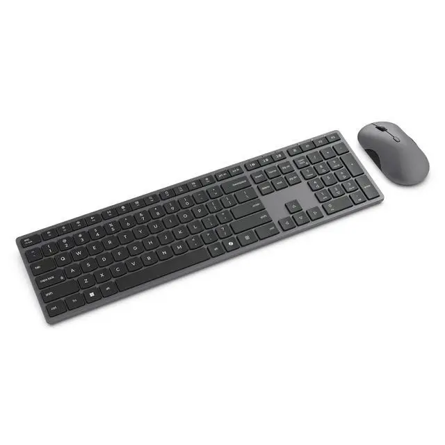 Alt view image 12 of 14 - Lenovo 700 Modern Wireless Keyboard & Mouse Combo, 2.4 GHz Dongle & Dual Bluetooth Connection, AES-128 Encryption, 36 Month Battery Life, Quiet Mouse, Luna Grey