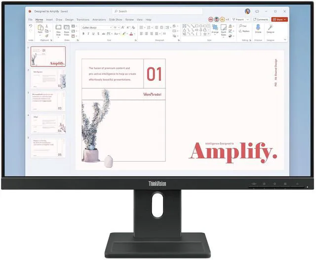 Alt view image 9 of 15 - Lenovo ThinkVision 23.8 inch IPS FHD 100Hz Monitor - E24-40