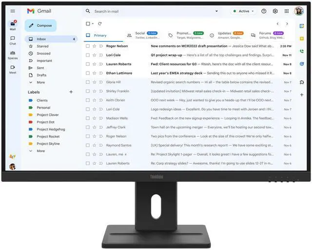 Main image of Lenovo ThinkVision 27 inch IPS FHD 100Hz Monitor - E27-40