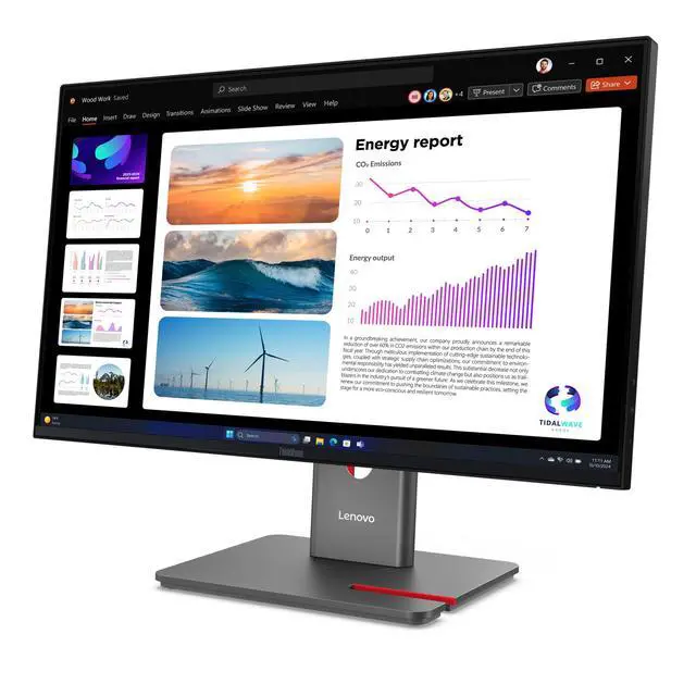 Alt view image 18 of 20 - Lenovo ThinkVision 23.8 inch IPS QHD 120Hz Monitor - P24Q-40