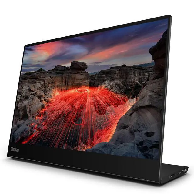 Alt view image 3 of 7 - Lenovo ThinkVision 14 inch IPS WXGA+ 60Hz USB-C Portable Touch Monitor - M14t Gen2