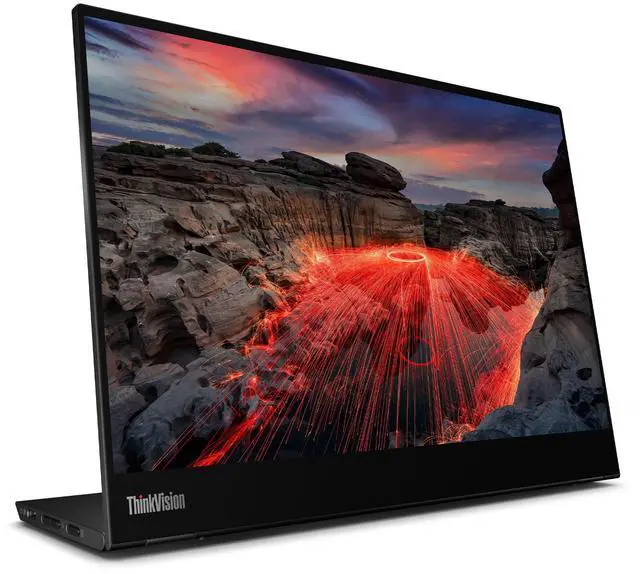 Alt view image 2 of 7 - Lenovo ThinkVision 14 inch IPS WXGA+ 60Hz USB-C Portable Touch Monitor - M14t Gen2