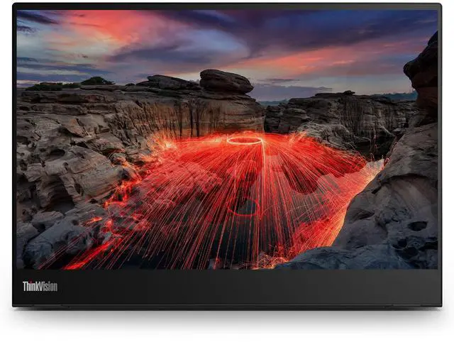 Main image of Lenovo ThinkVision 14 inch IPS WXGA+ 60Hz USB-C Portable Touch Monitor - M14t Gen2