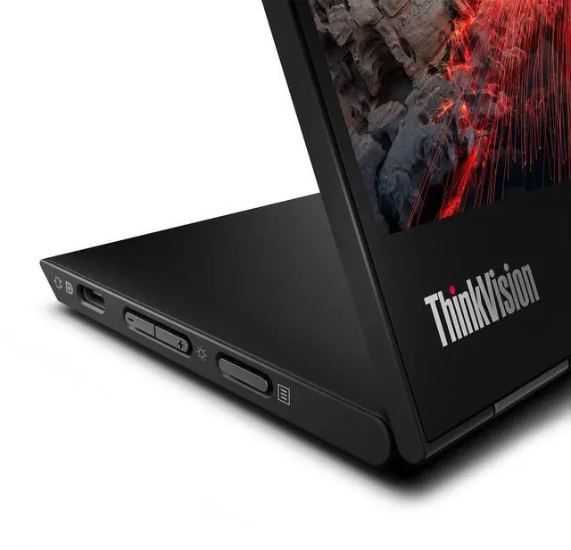Alt view image 6 of 7 - Lenovo ThinkVision 14 inch IPS WXGA+ 60Hz USB-C Portable Touch Monitor - M14t Gen2