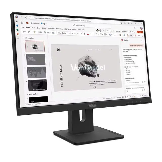 Alt view image 14 of 19 - Lenovo ThinkVision 21.5 inch IPS FHD 100Hz Monitor - E22-40