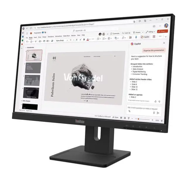 Alt view image 15 of 19 - Lenovo ThinkVision 21.5 inch IPS FHD 100Hz Monitor - E22-40