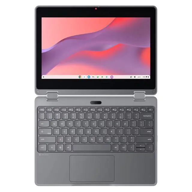 Alt view image 7 of 7 - Lenovo Chromebook 500e 2-in-1 Laptop, 11.6" IPS Glass,MediaTek Kompanio 540,8GB, ARM Mali-G57 MC3 GPU, 64GB,Chromeos