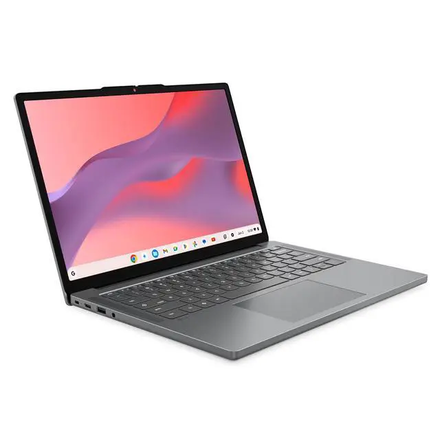 Alt view image 2 of 7 - Lenovo Chromebook m Laptop, 14" IPS 60Hz,MediaTek Kompanio 540,4GB, ARM Mali-G57 MC2 GPU, 64GB,Chromeos