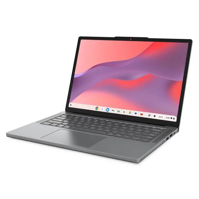 Alt view image 3 of 7 - Lenovo Chromebook m Laptop, 14" IPS 60Hz,MediaTek Kompanio 540,4GB, ARM Mali-G57 MC2 GPU, 64GB,Chromeos