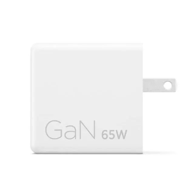 Alt view image 2 of 7 - Lenovo Dual USB-C 65W GaN Power Adapter (White)