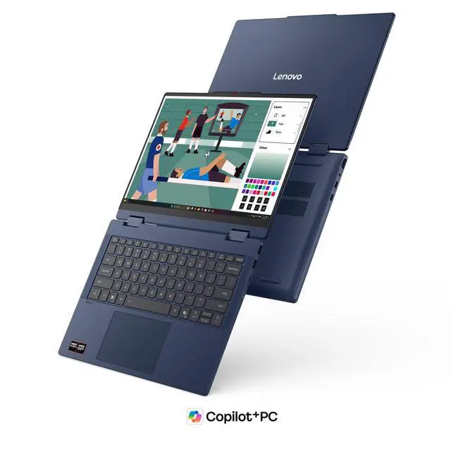 Alt view image 7 of 7 - Lenovo IdeaPad 5a 2-in-1 Laptop, 14" IPS Glass,Ryzen AI 7 445,32GB, AMD Radeon 840M, 1TB SSD,Win 11 Home