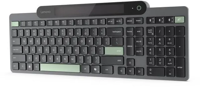 Alt view image 3 of 14 - Lenovo Self-Charging Bluetooth Keyboard - US English