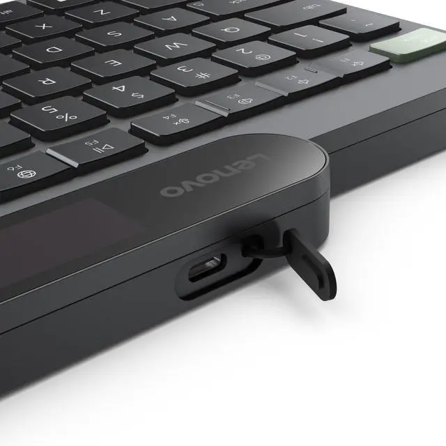 Alt view image 7 of 14 - Lenovo Self-Charging Bluetooth Keyboard - US English
