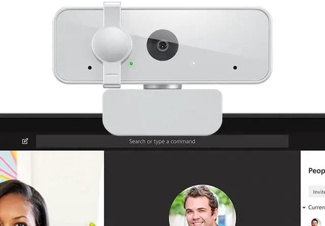 Alt view image 6 of 7 - Lenovo 310 FHD Webcam (White)