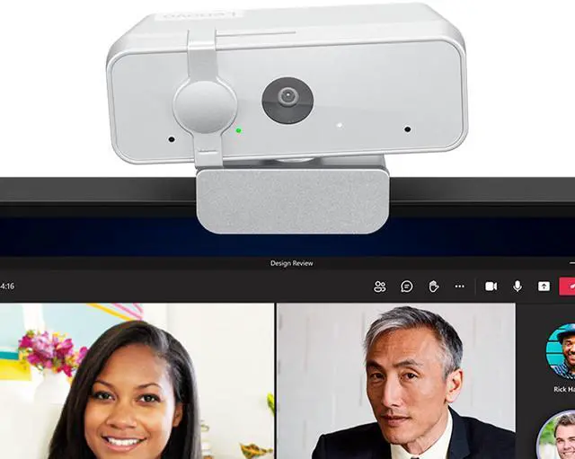 Alt view image 7 of 7 - Lenovo 310 FHD Webcam (White)