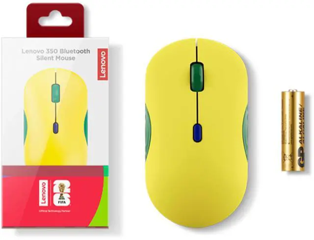 Alt view image 6 of 7 - Lenovo 350 Bluetooth Silent Mouse (Fan Edition - Brazil)