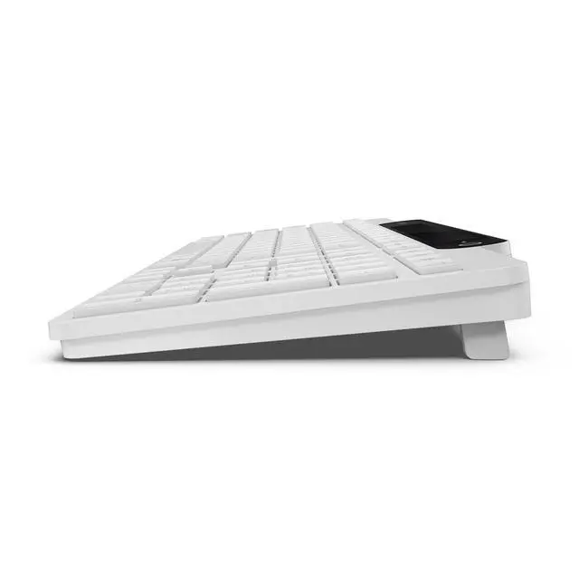 Alt view image 12 of 14 - Lenovo 800 Self-Charging Bluetooth Keyboard, Uses Ambient Light for Charging, Bluetooth 5.1, Supports 3 Devices, Battery Free, Wireless, White