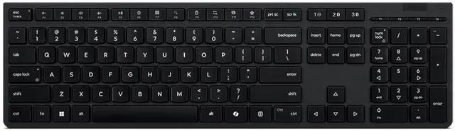 Alt view image 6 of 7 - Lenovo Professional Wireless Rechargeable Keyboard AI - US English