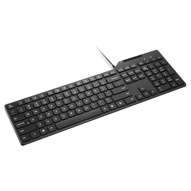 Alt view image 3 of 7 - Lenovo USB-A Wired Smartcard Keyboard 5000-US English
