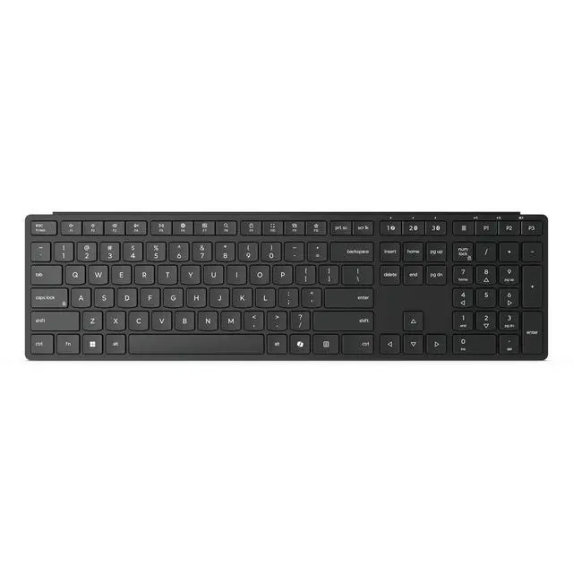 Alt view image 13 of 19 - Lenovo Wireless Multi-Mode Pro Keyboard 6000-US English - Wireless Connectivity - Bluetooth/RF - 5.3 - 2.40 GHz - USB Type A Interface - Media Control, Easy-Switch Hot Key(s) - Windows 10, Windows 11