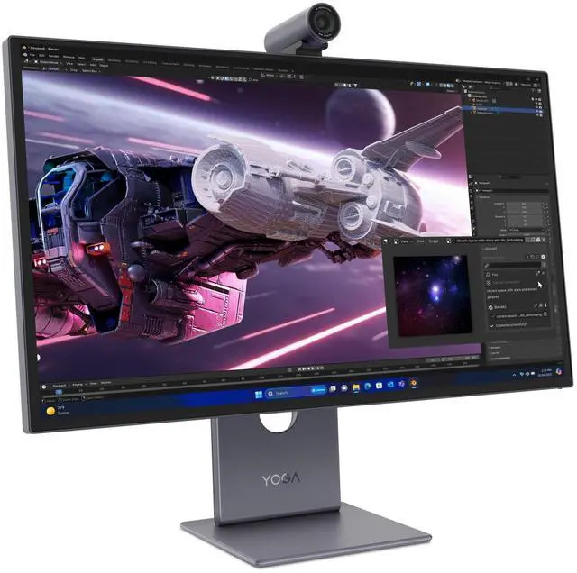 Alt view image 2 of 7 - Lenovo Yoga Pro 27UD-10 27-inch OLED 4K 120Hz Webcam Monitor