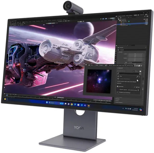 Alt view image 3 of 7 - Lenovo Yoga Pro 27UD-10 27-inch OLED 4K 120Hz Webcam Monitor
