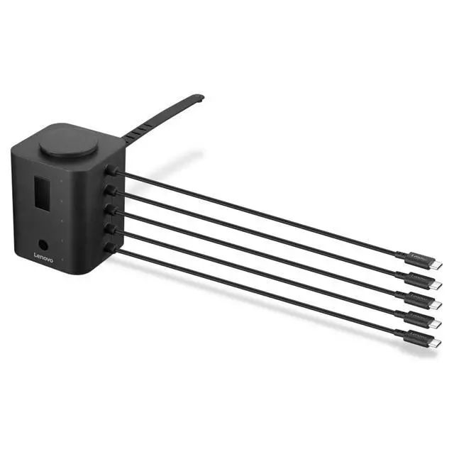 Alt view image 7 of 12 - Lenovo AC Adapter - 11.81" Cable - 5 V DC, 20 V DC Output - 1 A - Black