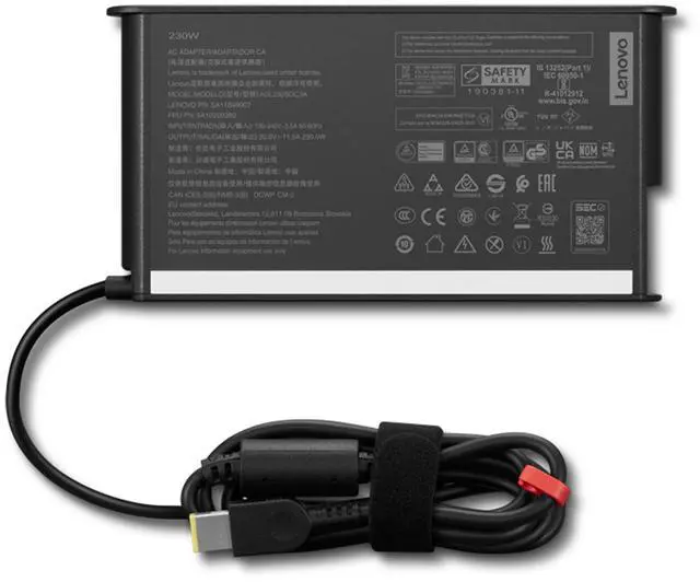 Alt view image 6 of 7 - Lenovo ThinkCentre 230W AC Adapter Gen 2 (Slim Tip)