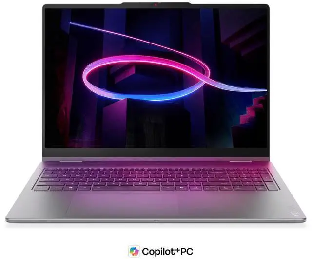 Alt view image 8 of 14 - Lenovo Yoga 7i 2in1 Aura Edition Laptop, Intel Ultra 7 355, 24 GB LPDDR5x RAM, 1 TB PCIe SSD, 16" WUXGA(1920x1200) Touchscreen, Integrated Graphics, Backlit Keyboard, W11 Pro, LunaGrey +Traix Mousepad
