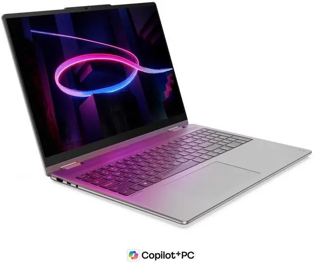 Alt view image 9 of 14 - Lenovo Yoga 7i 2in1 Aura Edition Laptop, Intel Ultra 7 355, 24 GB LPDDR5x RAM, 1 TB PCIe SSD, 16" WUXGA(1920x1200) Touchscreen, Integrated Graphics, Backlit Keyboard, W11 Pro, LunaGrey +Traix Mousepad