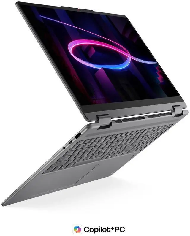 Alt view image 11 of 14 - Lenovo Yoga 7i 2in1 Aura Edition Laptop, Intel Ultra 7 355, 24 GB LPDDR5x RAM, 1 TB PCIe SSD, 16" WUXGA(1920x1200) Touchscreen, Integrated Graphics, Backlit Keyboard, W11 Pro, LunaGrey +Traix Mousepad