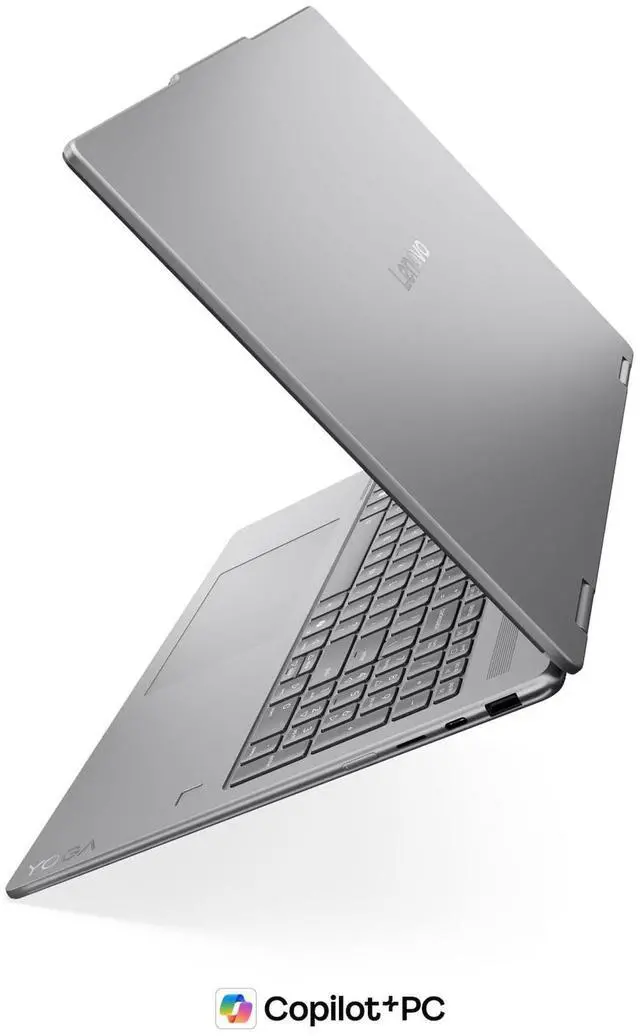 Alt view image 12 of 14 - Lenovo Yoga 7i 2in1 Aura Edition Laptop, Intel Ultra 7 355, 24 GB LPDDR5x RAM, 1 TB PCIe SSD, 16" WUXGA(1920x1200) Touchscreen, Integrated Graphics, Backlit Keyboard, W11 Pro, LunaGrey +Traix Mousepad
