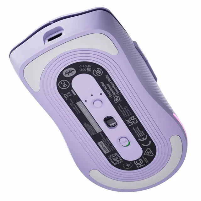 Alt view image 6 of 6 - Lenovo Legion M220 Wireless RGB Gaming Mouse (Aurora Purple), For Gaming